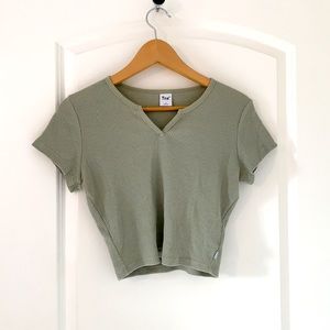 Aritzia Sage Green Top